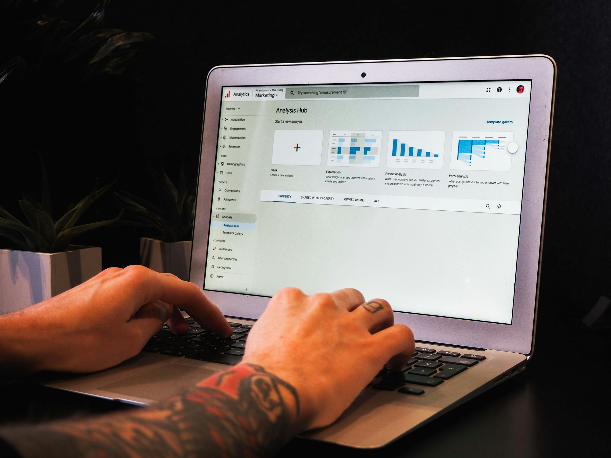 Screen displaying a modern AI-powered data visualization